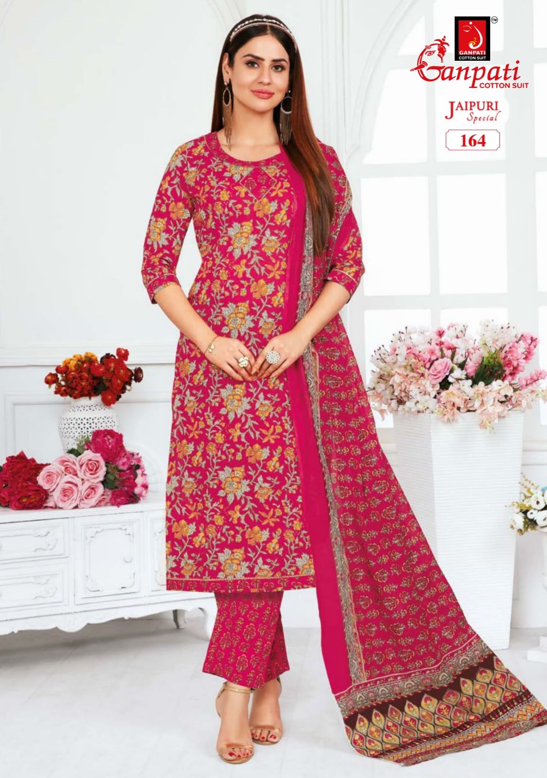 Jaipuri Special Vol 5 By Ganpati Cotton Dress Material
